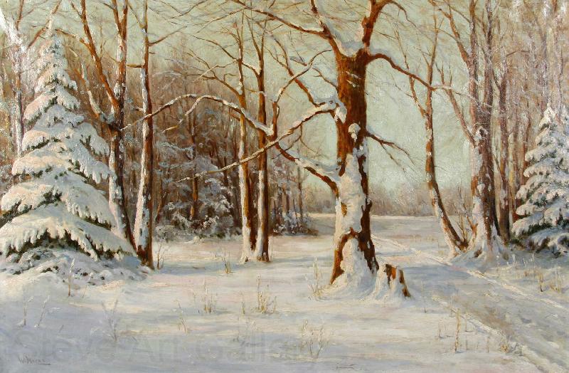 Walter Moras Winter Norge oil painting art